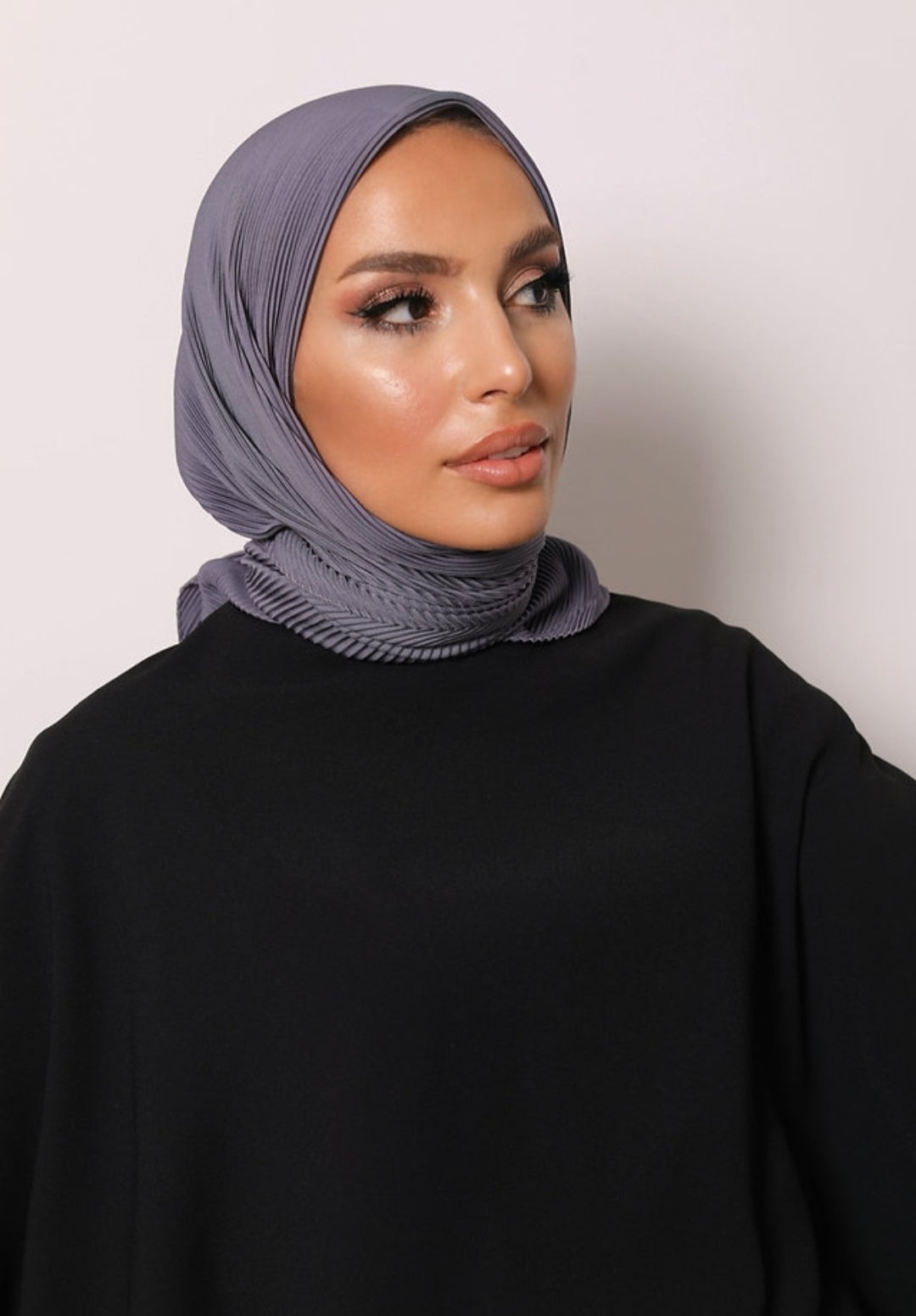 Hijab plissé (carré)
