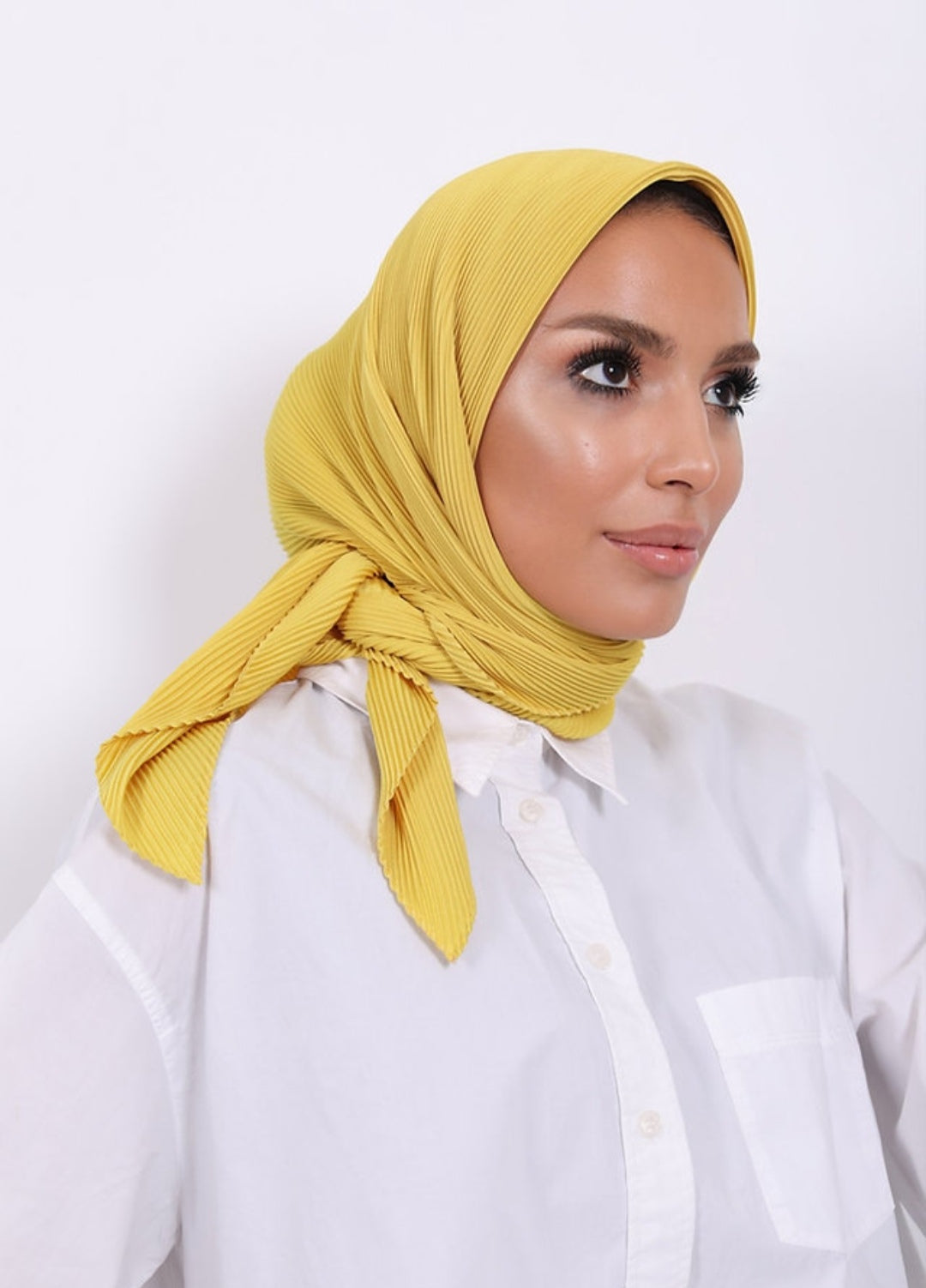 Hijab plissé (carré)