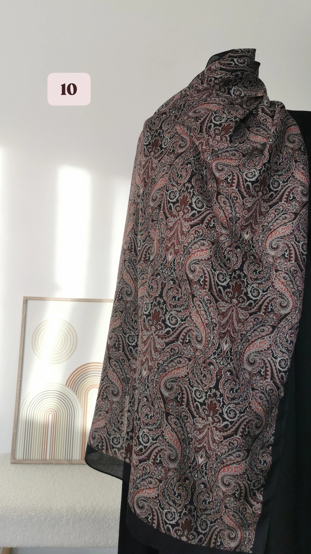 Hijab à motif samira