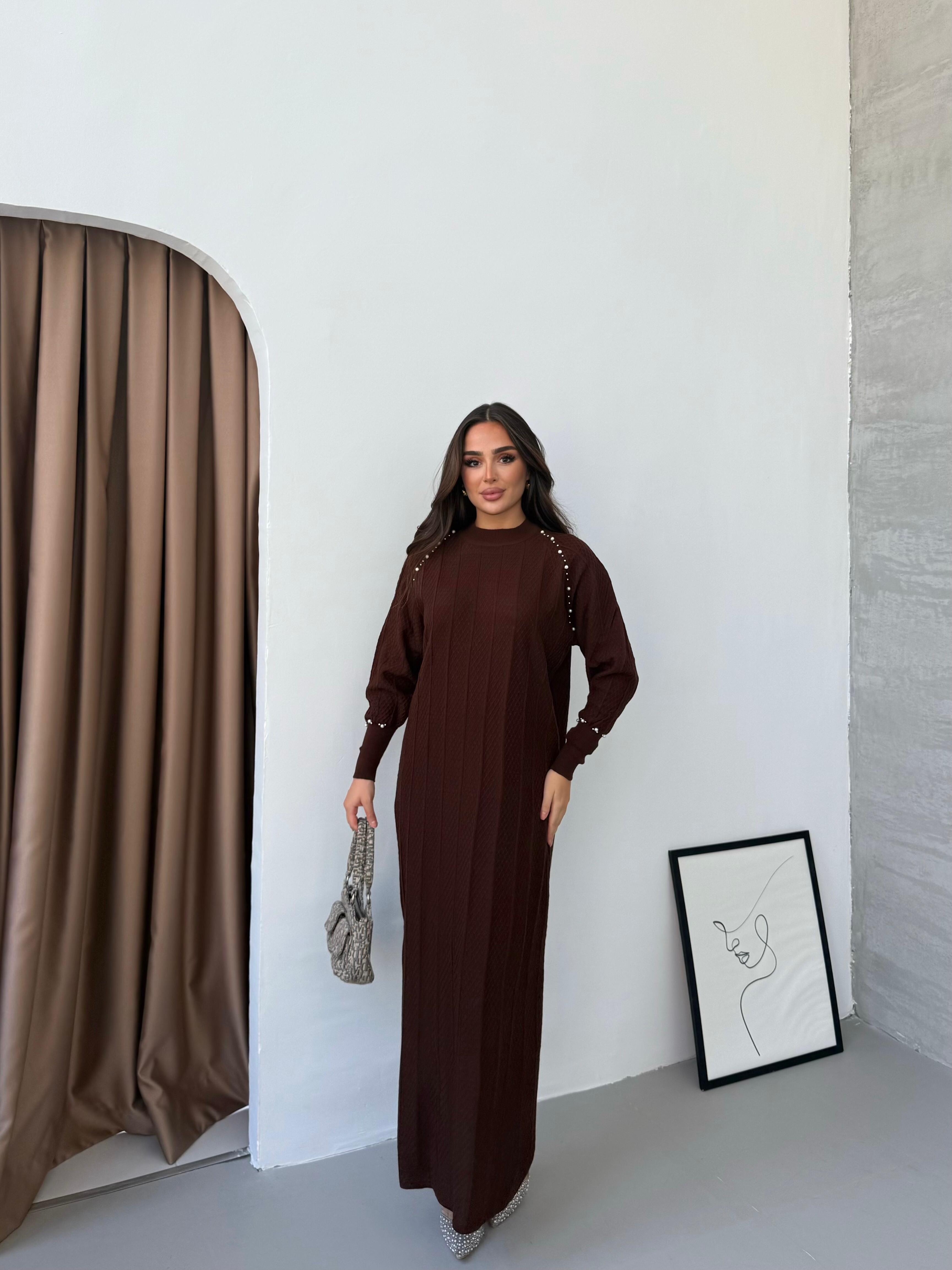 Robe tricot perlé