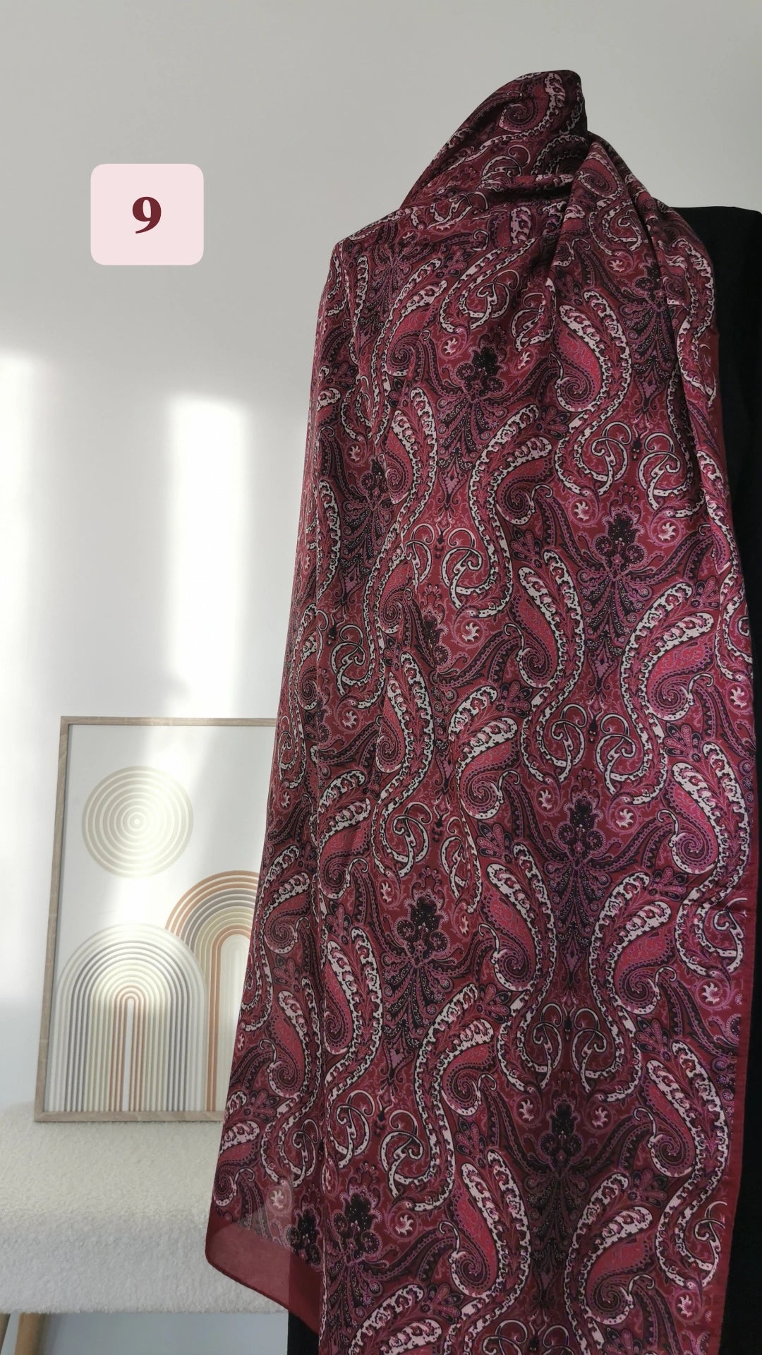 Hijab à motif samira